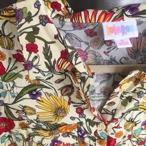 Lula Roe vintage inspired shirtsleeve oversized button up shirt.